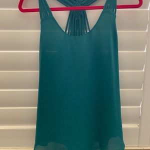 Naked Zebra size medium flowy halter top